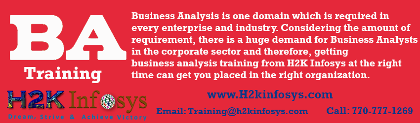 Business Analyst Online Training in USA  