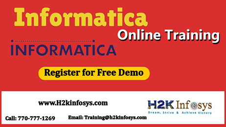 Informatica Training provided by H2K Infosys LLC 