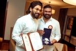 Allu Arjun breaking news, Allu Arjun pictures, allu arjun celebrates receiving national award, National awards