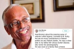indian origin, Indian pakistani leader, indian origin pakistani leader b m kutty dies at 89, B m kutty