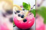 blueberry drinks, Tangy Blueberry Lemonade, blueberry lemonade, Blueberry lemonade