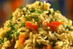 brown pulao recipe, brown pulao dish, healthy brown rice pulao recipe, Dry peas chaat
