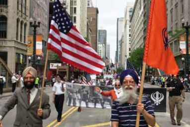 Chicago Sikh Americans Participated In Chicago Memorial Day Parade