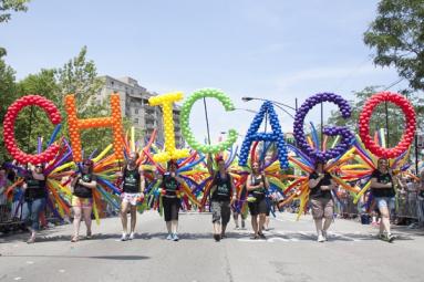 Festive and respectful Pride Parade, Chicago