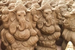 eco friendly Ganesha, Making of Ganesha, 10 simple steps to make eco friendly ganesha at home, Clay ganesha