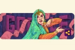 madhubala doodle, google 86 birthday, google celebrates madhubala s 86th birth anniversary, Raj kapoor