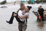 Hurricane Harvey causes havoc in Texas, Harvey causes catastrophic floods in Houston, hurricane harvey brings havoc and mayhem to texas coastline, Heavy downpour