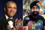 pride month, barack obama, pride month 2019 sikh man s rainbow turban impresses barack obama, Sikh man pride month, barack obama, pride month 2019 sikh man s rainbow turban impresses barack obama, Sikh man