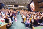 international yoga day theme 2015, world yoga day 2019, international day of yoga 2019 indoor yoga session held at un general assembly, Chinese media