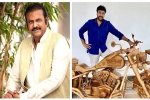 film, Chiranjeevi, mohan babu gifts chiranjeevi a customized wooden bike on his birthday, Kajal agarwal