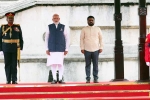 Narendra Modi latest, Narendra Modi news, narendra modi receives ceremonial guard of honour in sri lanka, Covid 19