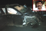 Rajasekhar car accident, Rajasekhar latest, rajasekhar meets with a road accident, Mercedes benz