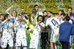 Ronaldo, Benzema, real madrid clinches its 3rd title this year, Ballon d or