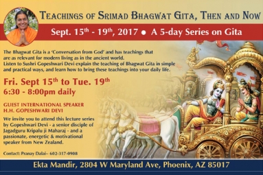 Teaching of Bhagwat Gita, Then & Now Teaching of Bhagwat Gita, Then & Now