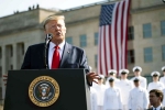 Afghanistan, trump at Pentagon 9/11 remembrance ceremony, trump vows to hit afghanistan s taliban harder than ever, Terrorist attack