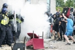UK current situation, Holiday express in hotel burnt, uk protest 400 arrested, Angry