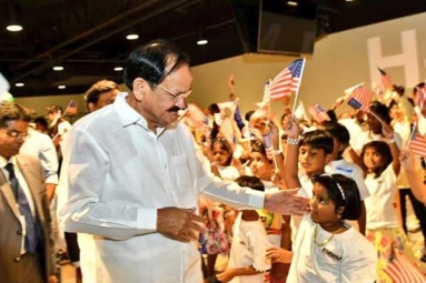 Venkaiah Naidu Addresses Telugu Community in Chicago