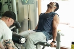 NTR gym pics, NTR workout, latest workout picture of tarak is here, Lloyd stevens