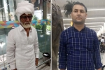 senior citizen, jayesh patel in rajiv gandhi international airport, young man caught posing as senior citizen to fly to abroad, Rajiv gandhi international airport